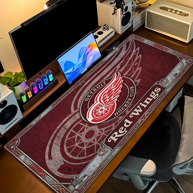 Detroit Red Wings Color Mouse Pad Large Gaming Table Cushion Non-slip Laptop Tablet Big Mousepad XXL Mat Mini PC Playmat With Lock Edge