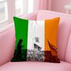 Irish rock Innovative Grandiose Provocative UU2S band Cushion Cover Pillow Case Soft Friendly Fabric  Concealed Zipper