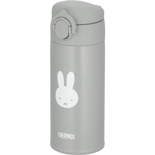 Thermos Stainless Steel Water Bottle for Formula Preparation, 350ml, Miffy Design, Gray, JPA-350B GY