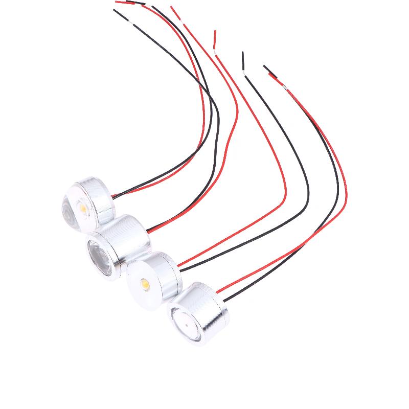 2 Stück 12V LED-Birne Lampe Mini Einbau-Downlight 3000/6500K Warmweiß/Reines Weiß Für Schrank Auto Wohnmobil Schrank Aufputz-Strahler