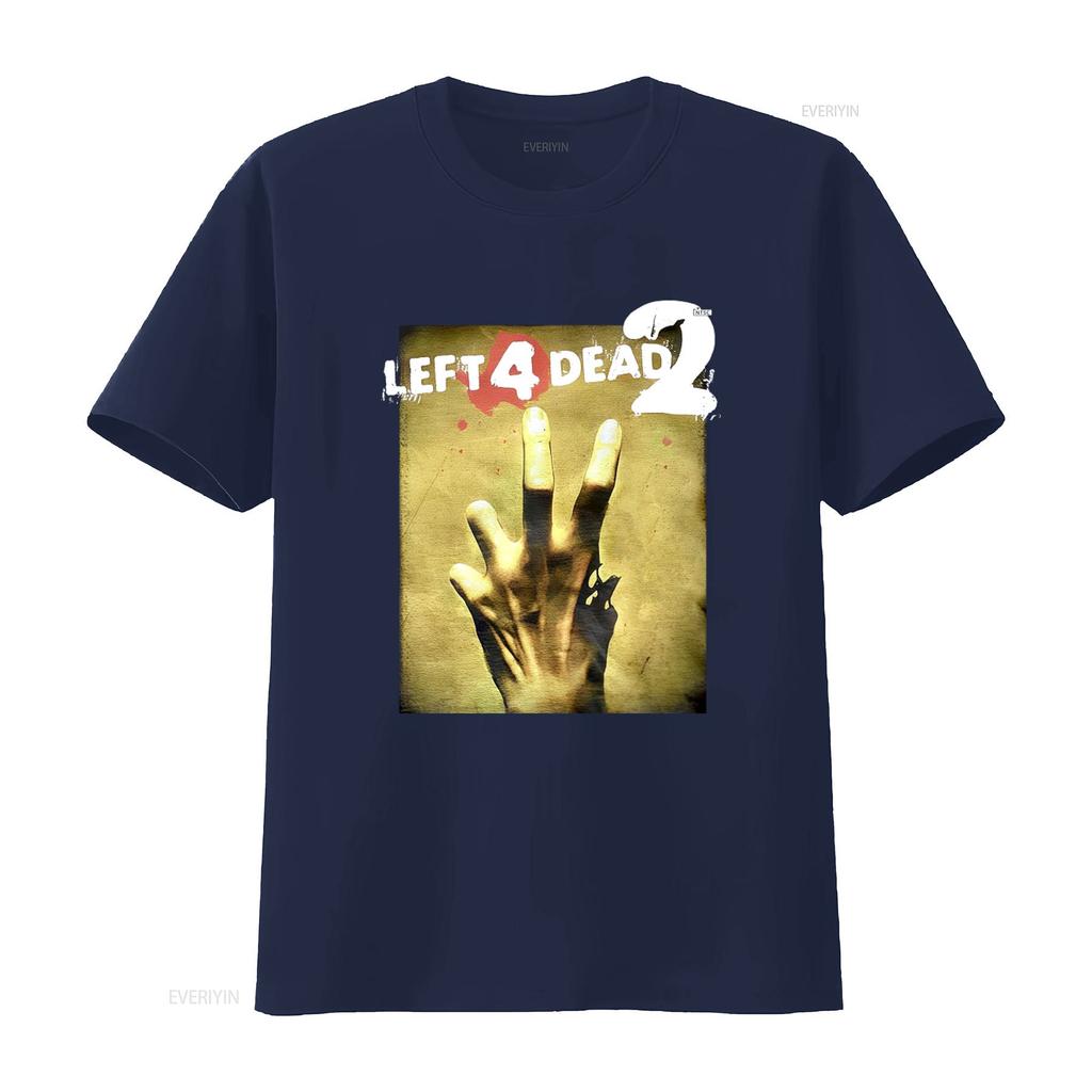 Left 4 Dead 2 Classic T Shirt for Men and Women Black Color Vintage Washed Streetwear Slightly Comfortable