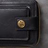 Men Short Wallet Zip Closure Slim Card Holder Wallet Faux Leather Minimalist Bifold Wallet for Cards Cash Coins