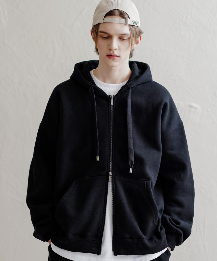 Wv Project Neo Cozy Zip-Up Hoodie Black Jjhd7647
