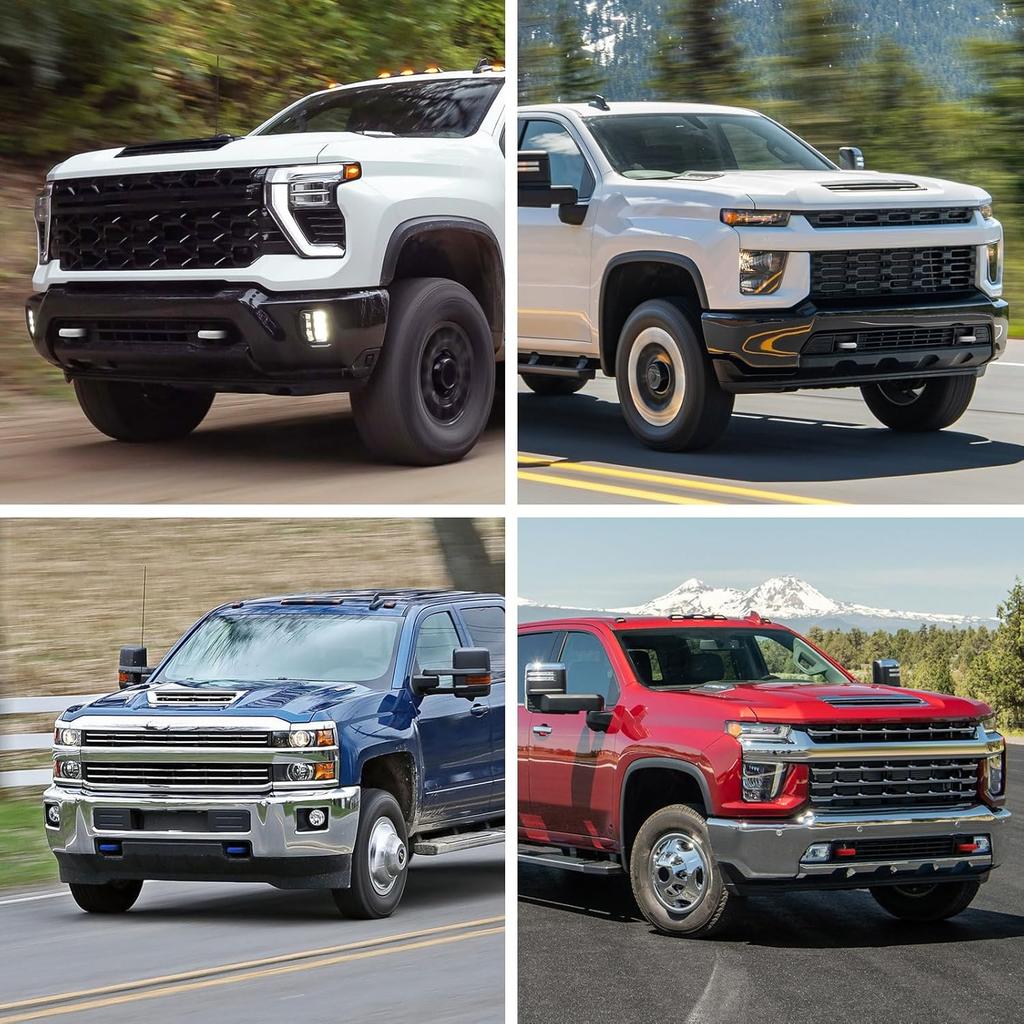 Tow Hook Covers For Silverado 2500/3500 HD -2026, Hitch Cover Front Tow Hooks Compatible With Chevrolet Silverado 2500/3500 -2026 Accessories (Red)