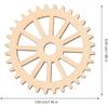 Happyyami 50pcs Wooden Gear Wheels Decoration Wooden Slices Wooden Decoration Wooden Cutouts Tags DIY Art Crafts (Mixed Style)