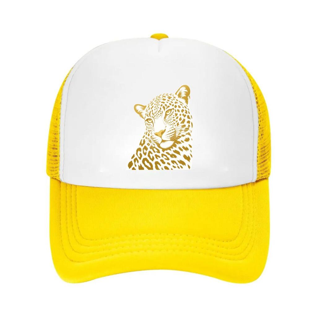 Luxury Leopard Gaze Minimal Wildlife Mesh Baseball Cap Casual Hat Outdoor  For Womens Unisex FeUnisex