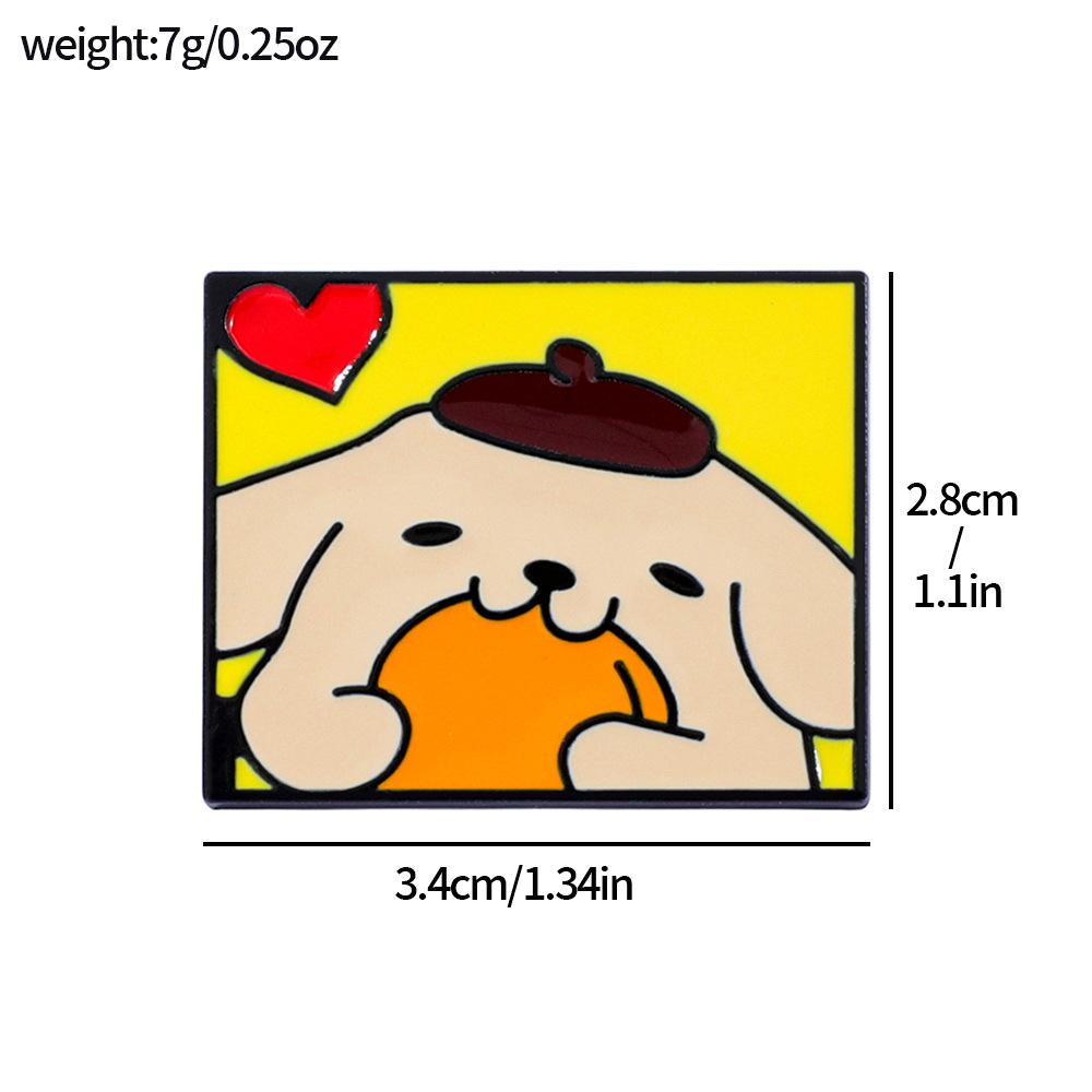 Японский металлический значок Sanrio Собака с большими ушами Китти Кэт Куроми Мелоди Брошь из сплава