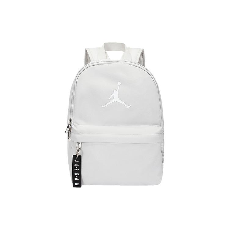 Jordan 11.2L Classic Logo Lightweight Versatile Polyester Backpack Small Size Unisex Backpack JD2623135TD-003 Rain Cloud Color