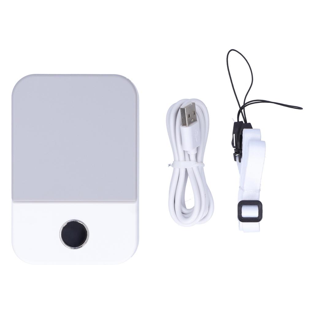 LED Digital Display Electric Fan USB Charging Portable Hanging Neck Electric Fan for Home Outdoor