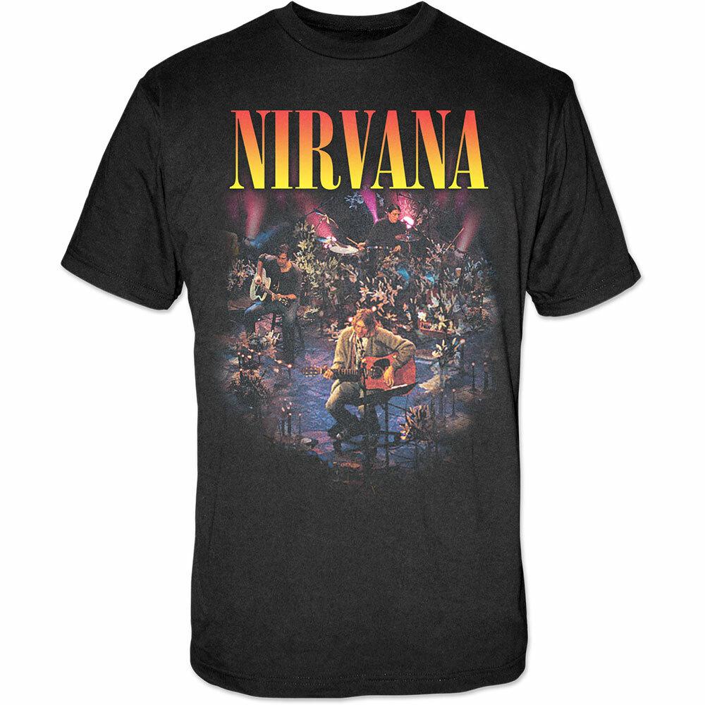 Nirvana Unplugged Photo Tee T-Shirt Mens S