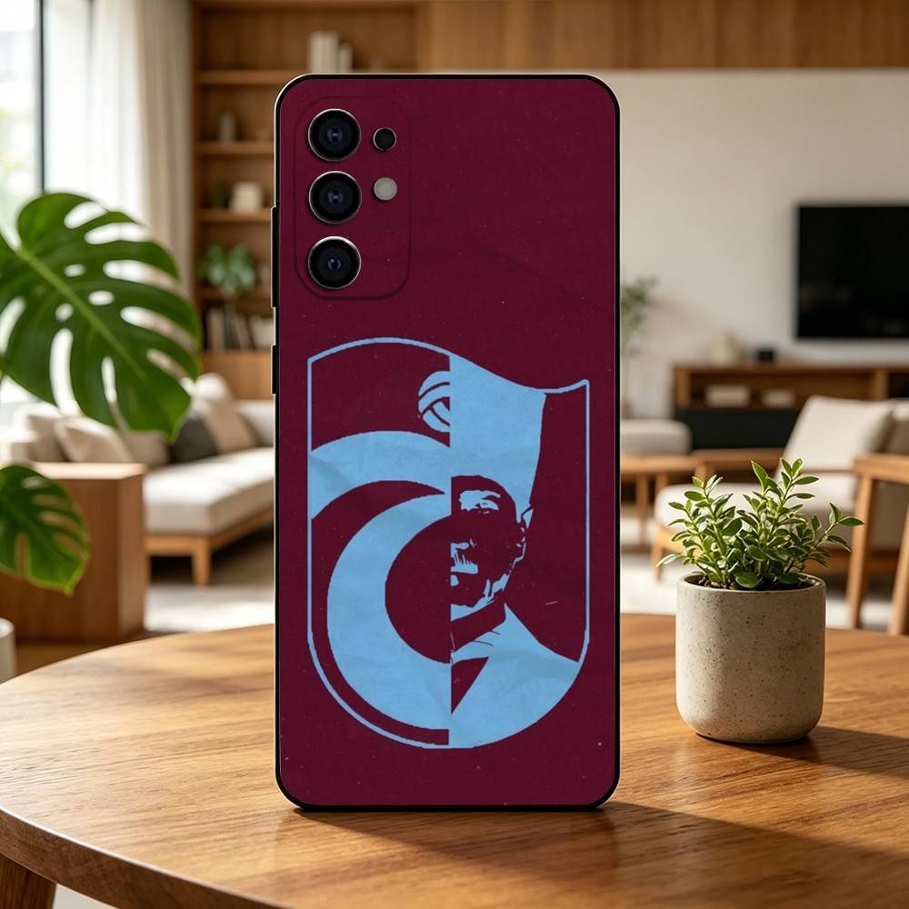 Coque de téléphone T-Trabzonspor pour Samsung S25, S24, S21, S22, S23, S30, Ultra, S20, Plus, Fe, Housse noire en silicone souple