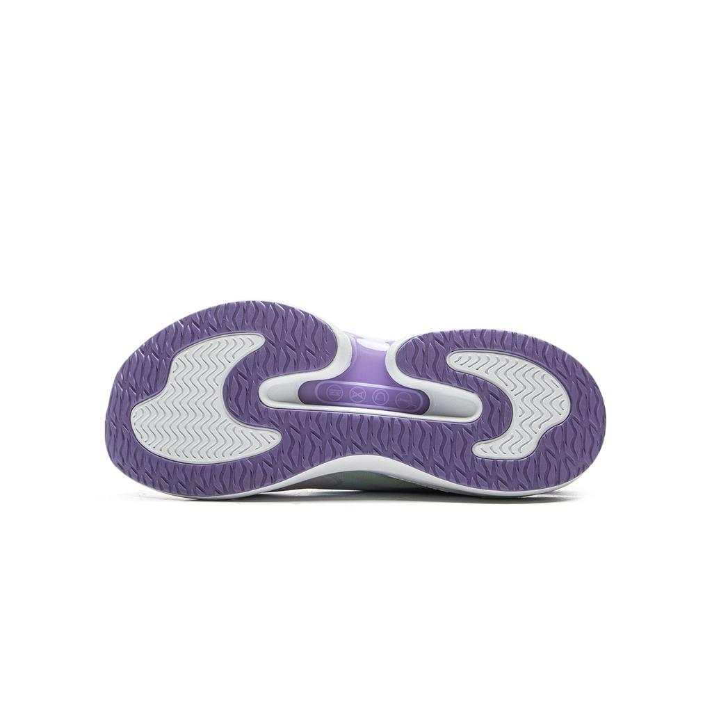 Li Ning Kids Qiang Yue Sports Lifestyle Fashion Comfortable Non-Slip Shock Absorption Support Low-Top Casual Shoes Kids Casual Shoes Purple YKCV028-6