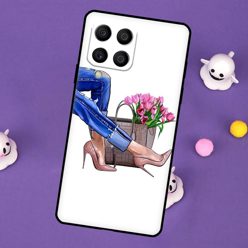 Fashion High Heels Cover For Samsung Galaxy M32 M52 M12 M13 M33 M23 M53 M15 M55 M31 M51 M14 M34 M54 M20 Case
