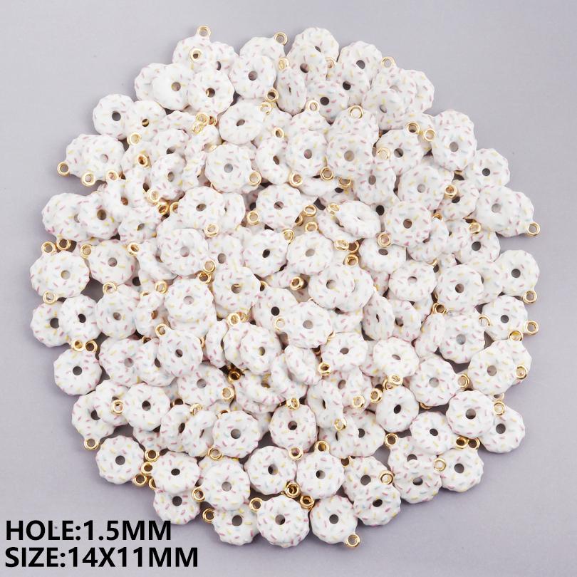 5pcs Enamel Charm Ladybug Bee Croissant Ice Cream Charms For Jewelry Making Supplies Food/Animal Pendant 3D Banana DIY Materials