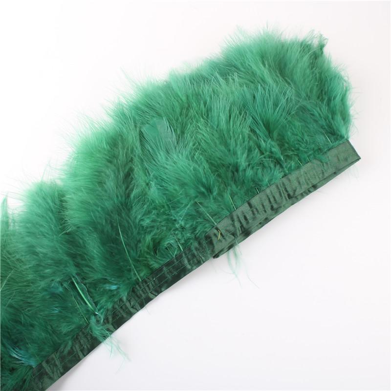 Feather2 Meter Fluffy Marabou Feathers Trim Fringe Wedding Dress Turkey Feather Ribbon Plumes Carnival Accessories Decorative Crafts