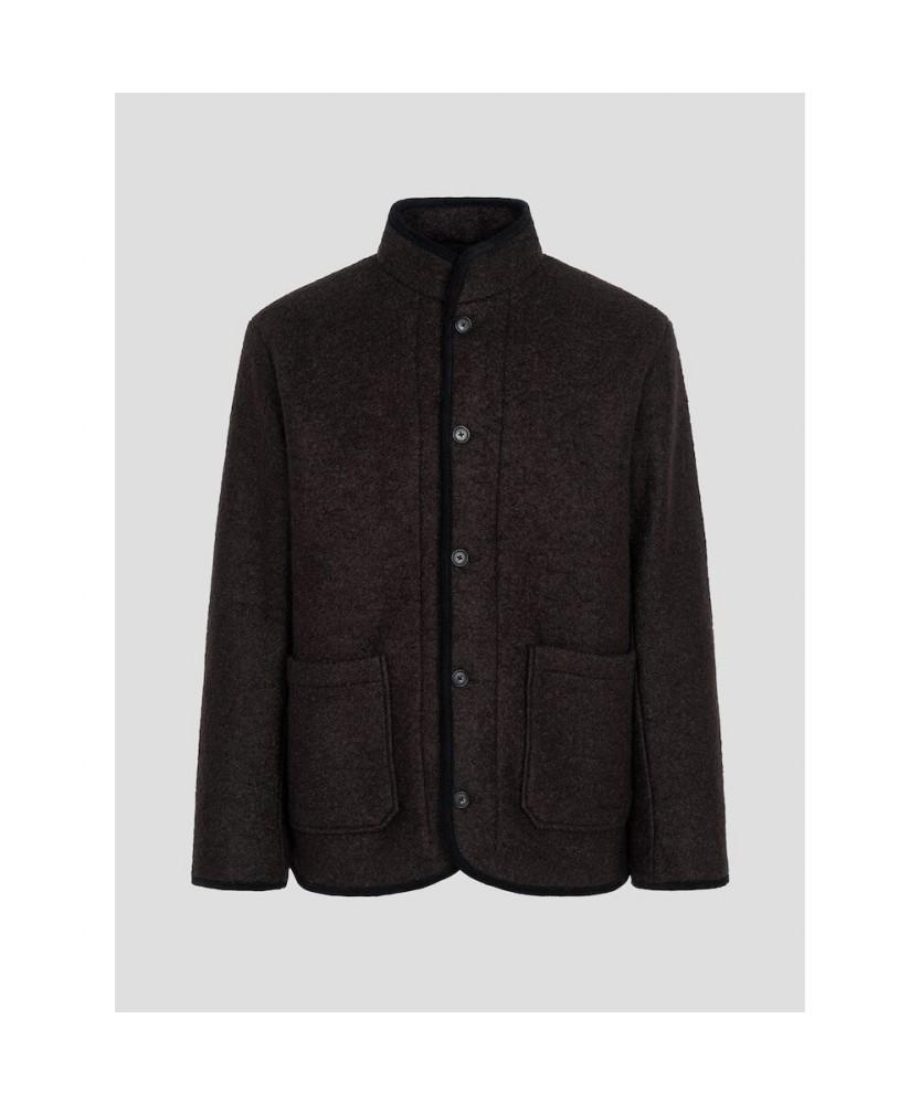 Beanpole Men Fleece Button-Up Cardigan Brown