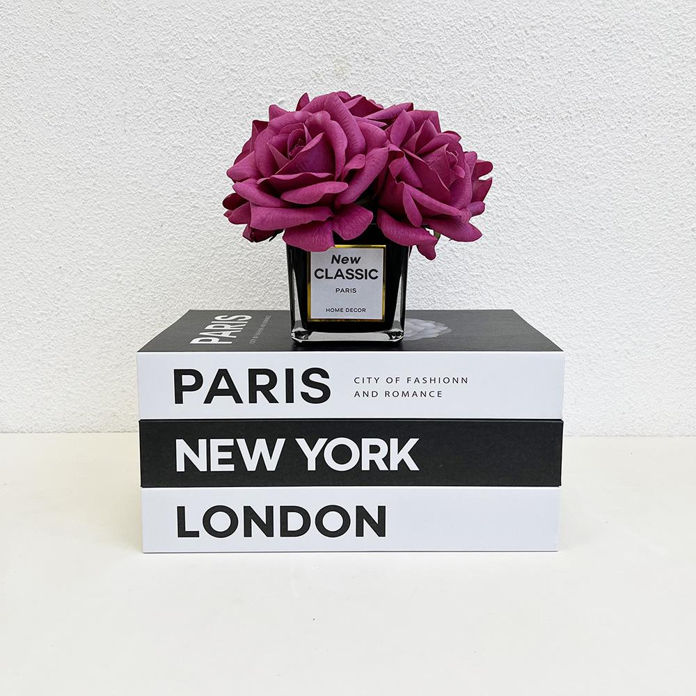 Einfaches englisches Simulationsbuch, Bastelornamente, dekorative Buchmodell-Requisiten für Café, Hotel, Arbeitszimmer – weiches und realistisches Aussehen