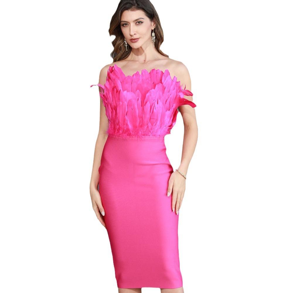 Bandage Kurzarm Kleid Neue Jahr der Design frauen Superior Kleid Rock