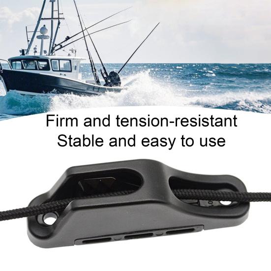 Nylon Kayak Cord Lock Cleat Self-Lock Rope Cord Tensioner Runner Quick Grip