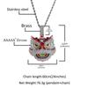 Guochao's New Retro Creative Lion Pendant Copper Inlaid Zircon Colored Lion Head Necklace Trend