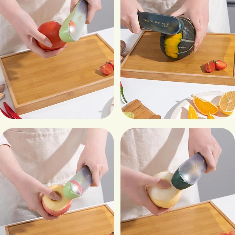 Fruit and Vegetable Storage Peeler Stainless Steel Apple and Potato Peeler Double Sided Peeler Home Gadgets Kitchen Tools