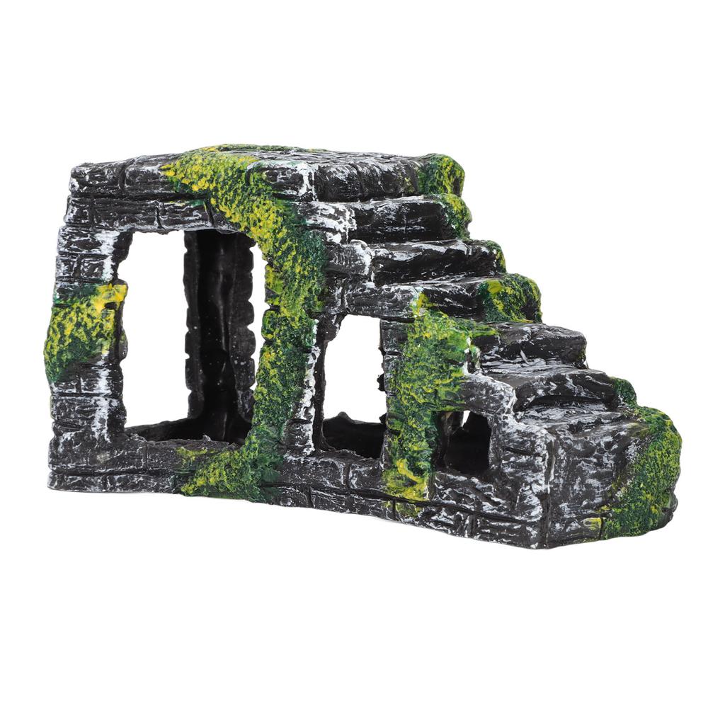 Tortoise Basking Platform Artificial Resin Platform Stairs for Terrarium Lizards Frogs Snakes Geckos Ornament