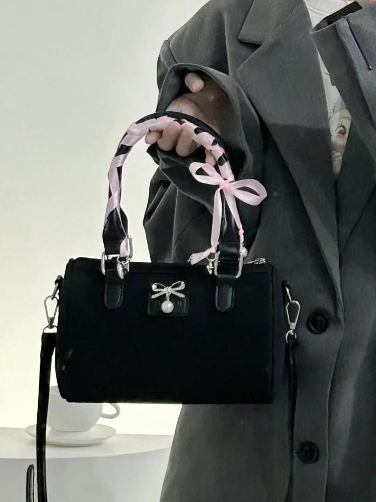 Sweet Bow Women's Matte Leather Shoulder Bags Ladies Small Crossbody Bag Portable Tote Female Purses Fashi Bost Handbags