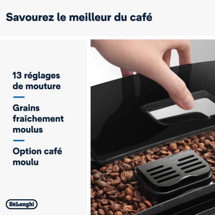 Machine à Café Automatique - DE'LONGHI - Magnifica S ECAM11.112.B - 1450W - Noir - Buse à Lait