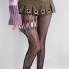 Splicing Patterns Hollow Out Mesh Lace Stockings Fishnet Black White Pantyhose Lolita Japanese Style Summer Sexy Hollow Tights