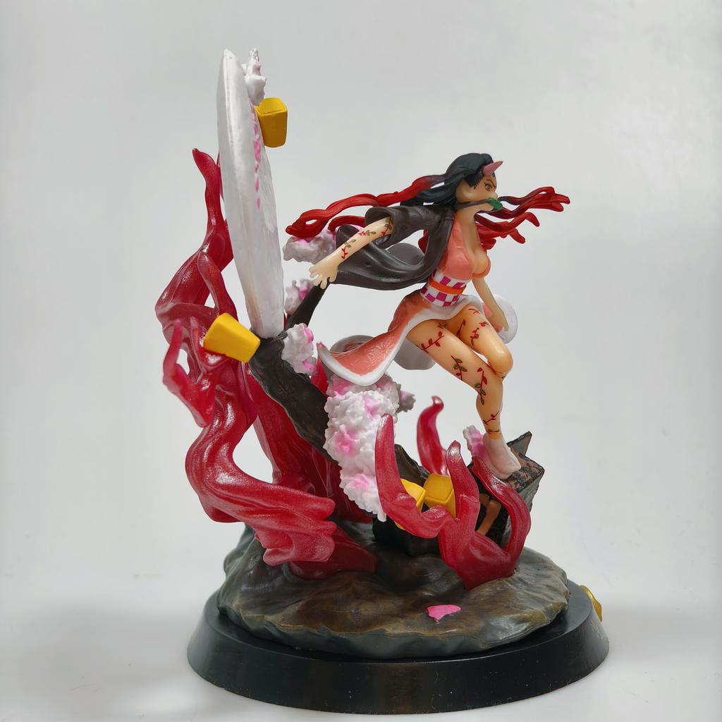 New Blood Breaking Mi Bean Handmade Ghost Slayer Blade Magic Cube Stove Door Statue Anime Desktop Decoration Ornament