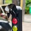 Motorcycle Traffic Light Car Ornaments Cool Novel Turn Signal Indicator Lights Motorcycle Decoration with Red Yellow Green Lights