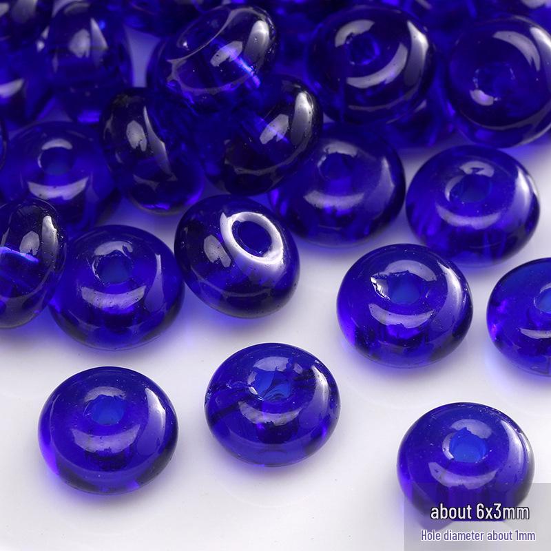 Blauer Glas-Reiskorn-Haarnadel: Handgefertigter Schmuck-Accessoire im antiken chinesischen Stil