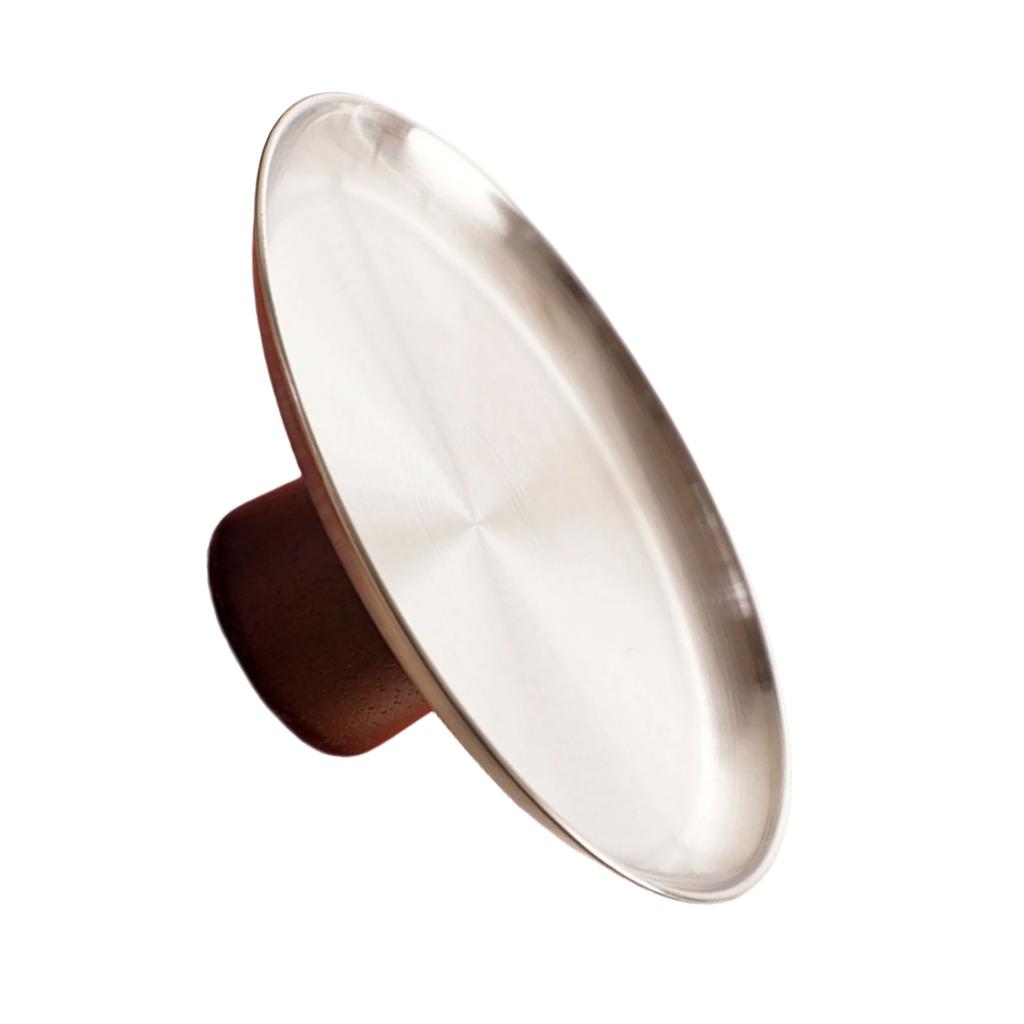 Portable Stainless Steel Tray for Dessert and Snacks Metal High Footed Fruit Display Plate Elegant Appetizer Platter