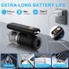 Portable Rechargeable Car Vacuum Cleaner with 2 LED Light Handheld High Speed Motor Dry Wet Electric Dust Cleaning Tool