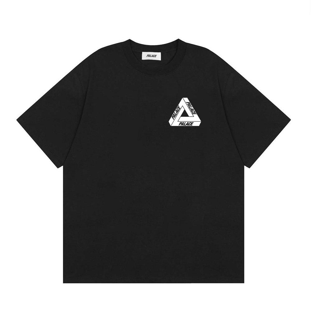 Trendy Brand PALACE Classic Big Triangle LOGO Printing Wang Yibo Same Loose Men's and Women's Summer Short-sleeved T-shirt T