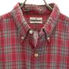 MAYWOOD 60s Vintage Check Pattern Long Sleeve Button Down Shirt L Red Men's Used