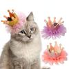 1 st Huisdier Hoed Prinses Kroon Kant Parel Hoofddeksel Haarclips Lang en Kort Haar Honden Katten en Honden Hoofddeksel
