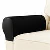 Arm Protector Covers 4 Adhesive Grip Set Fashionable Black PU Waterproofie Sofa Armrest Sleeve For Indoor Furniture Care