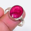 Natural Ruby(Simulated) Gemstone 925 Sterling Silver Jewelry Ring Size 8.5 ZS-1872