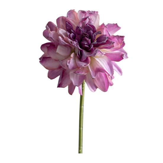 6 Stück Künstliche Dahlienblumen 11" Falsches Seiden-Dahlien-Bouquet mit Stiel für Hochzeitsbouquets Zuhause Büro Tischmittelstück Blumengestecke