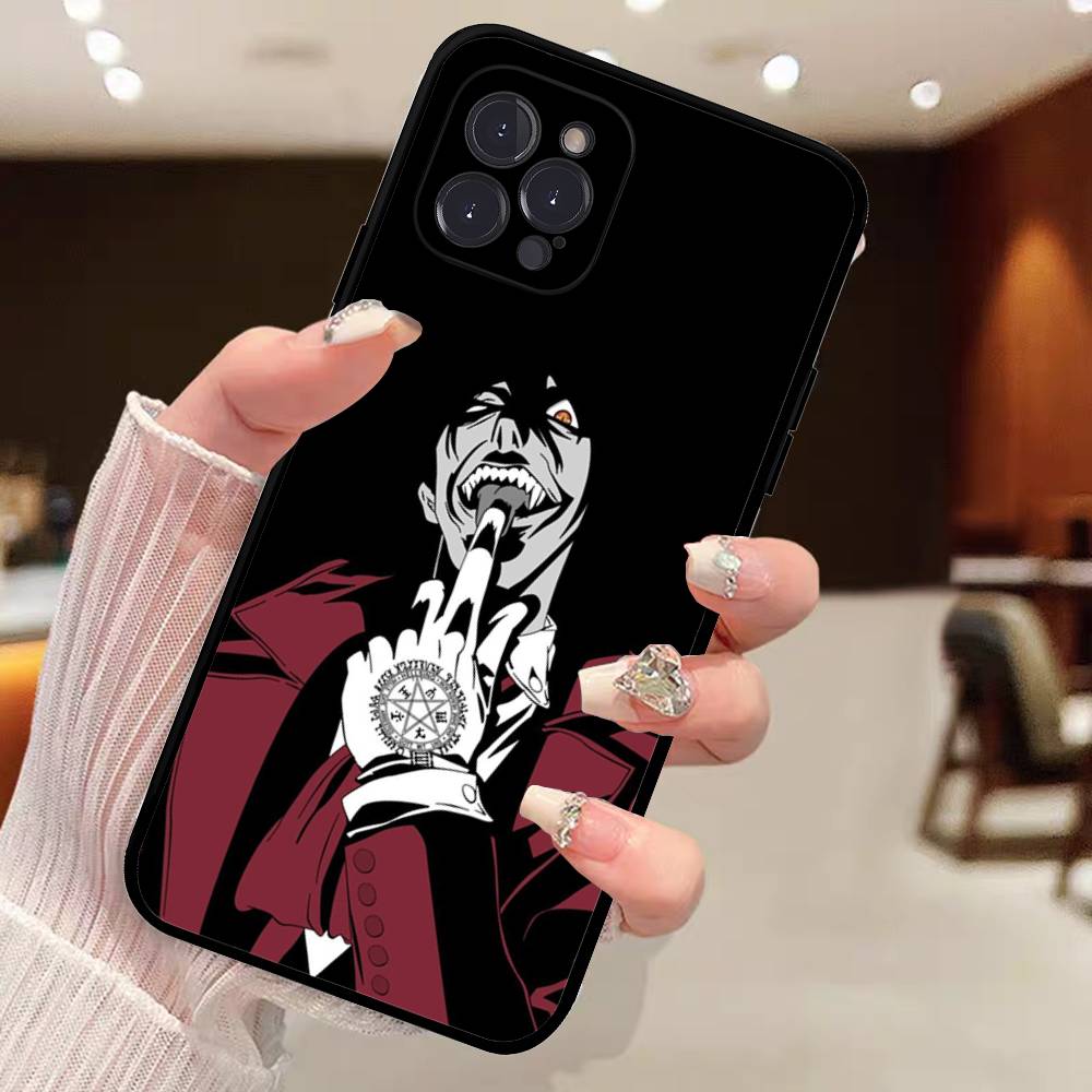 Horror Anime Hellsing Phone Case For IPhone 14 Plus 13 Mini 11 16 15 17 Pro Max Protection Shockproof