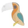 Luce Notturna Acrilica a Batteria Animali di Legno Tucano Decorazione Stanza Lampada LED