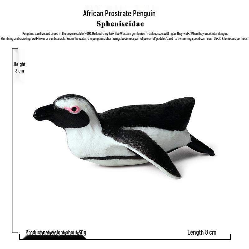 Emperor Penguin Marine Animal Model Toy Set for Kids