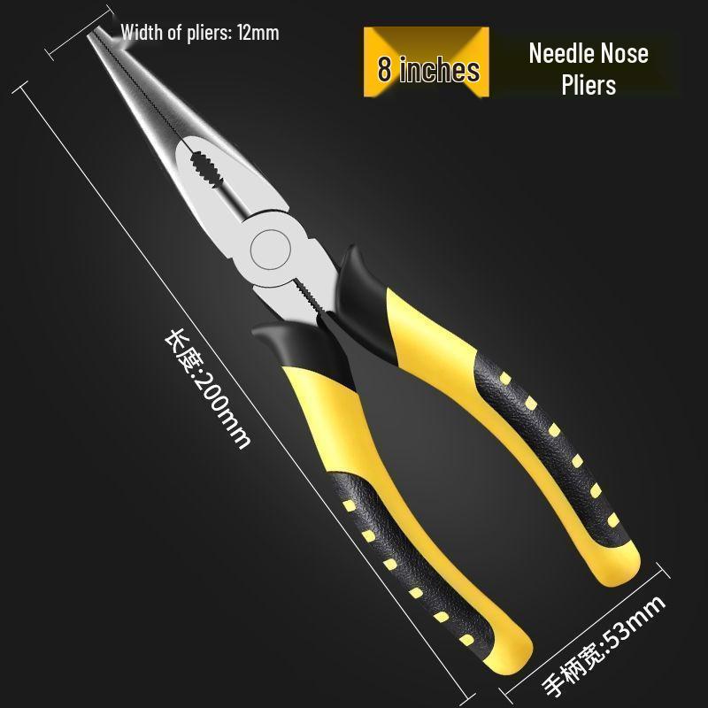 Tiger Multifunctional Pliers: Industrial-Grade Wire, Diagonal, and Needle-Nose Electrician Tools for Household Use