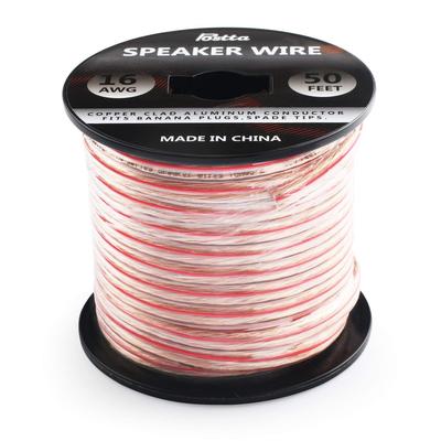 Postta Speaker Copper and Aluminum Clad Steel CCA Speaker 16 15m Cable, Material, Wire, Gauge,