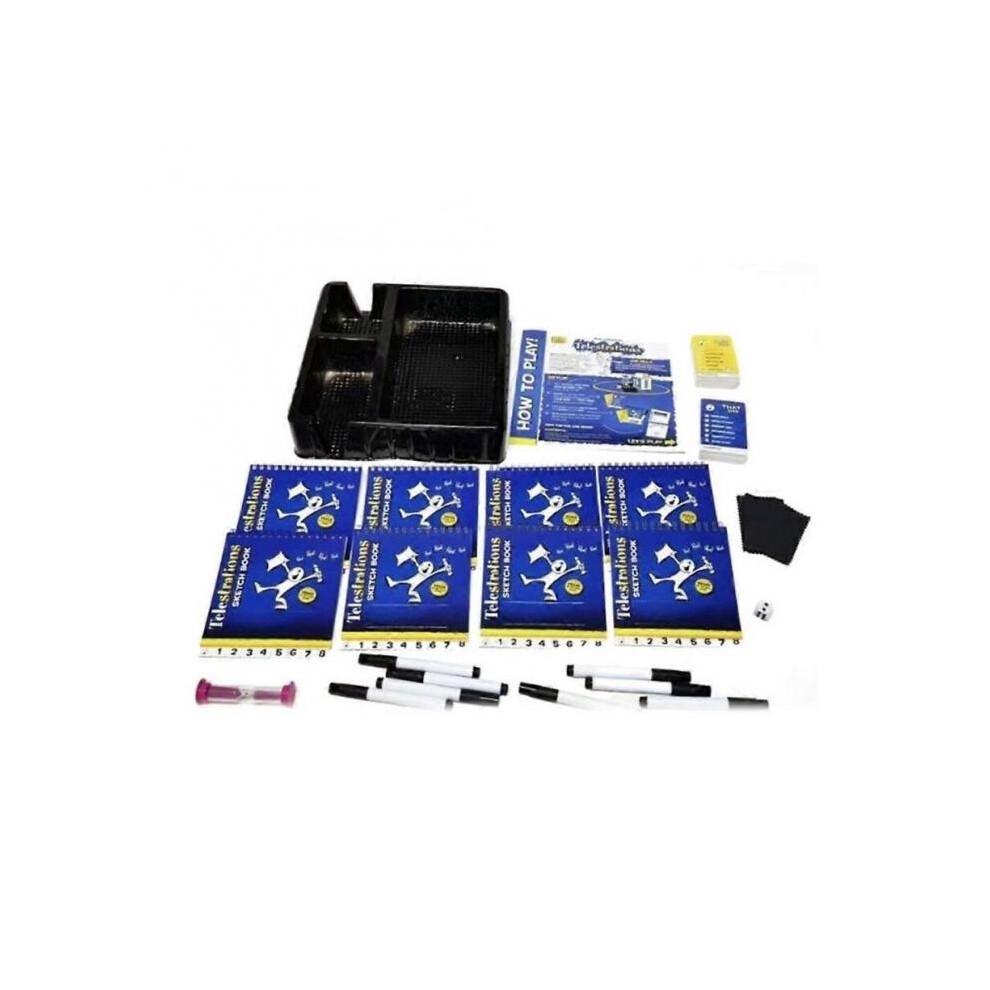 Telestrations 4-8 Players Board Game - Fun Hilarious Drawing & Guessing Party Game for Kids Adults