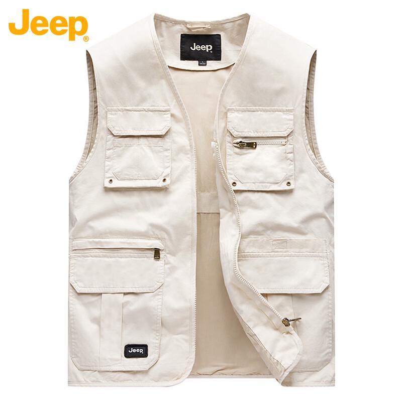Jeep Men's V-Neck Loose Fit Vest