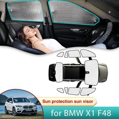 Auto-Sonnenschutz für BMW X1 F48 MK2 2016 2017 2018 Zubehör Sonnenschutz Windschutzscheibe Seitenfenster Sichtschutz