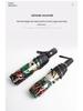 Colorful Transparent Automatic Folding Umbrella with Eight Ribs - High-End Feel and Portable Design