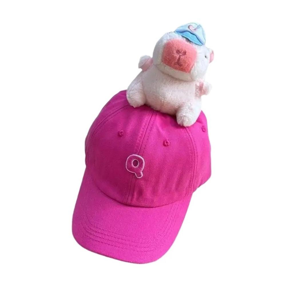 

Дышащая бейсболка с капибарой, регулируемая шляпа от солнца, милая кепка с козырьком, взрослая розы красного